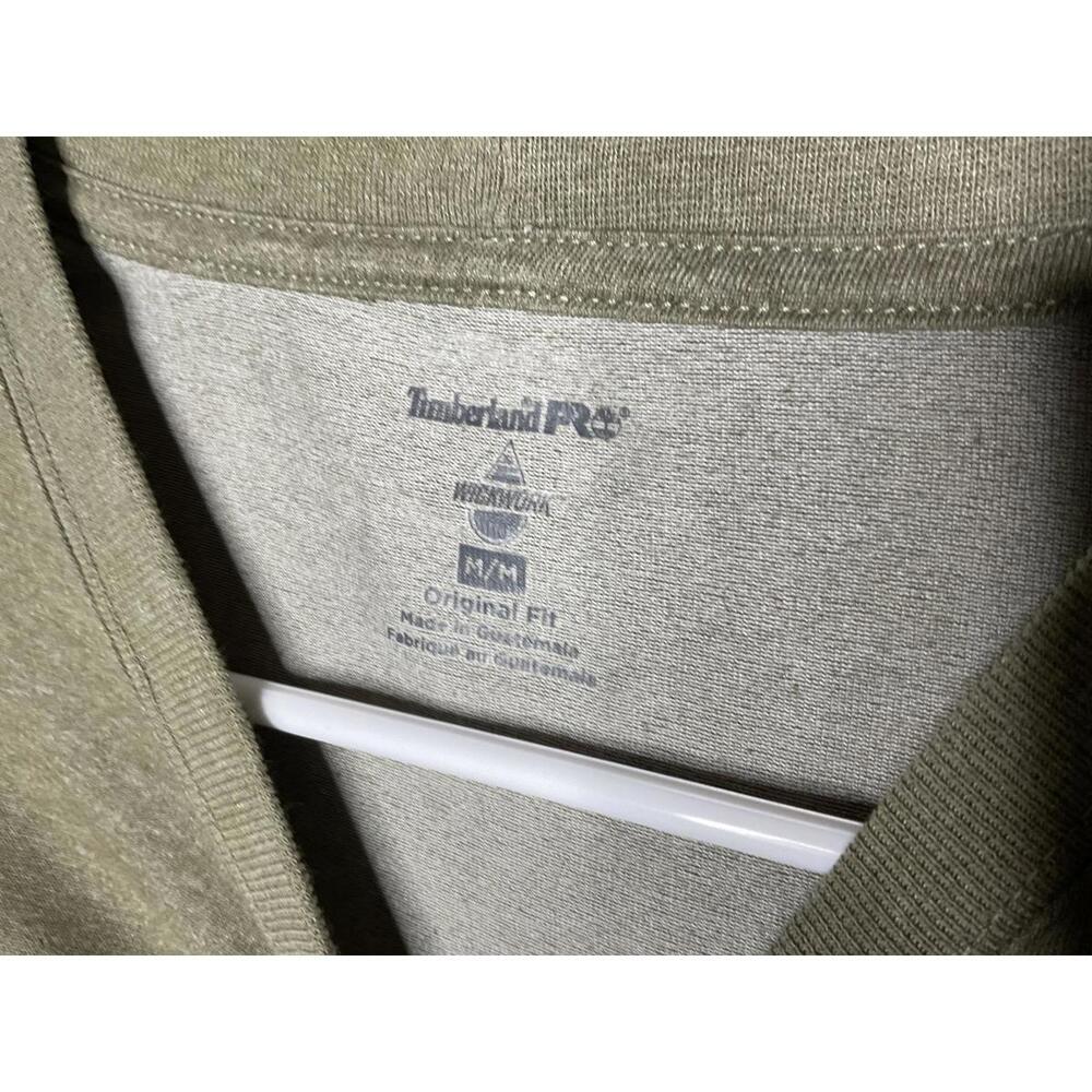 < Timberland Pro WickWork Olive Green Tee > - Picture 3 of 5